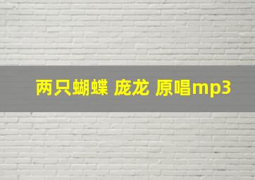 两只蝴蝶 庞龙 原唱mp3